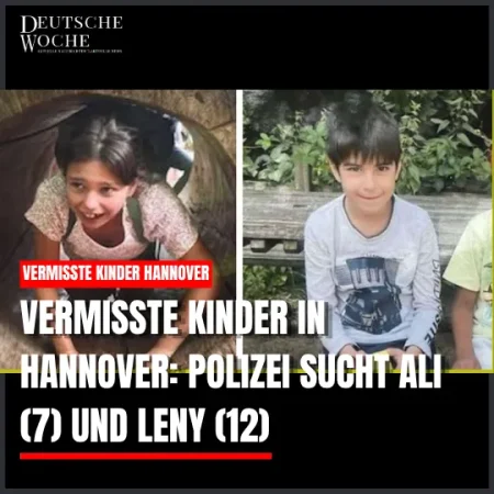 Vermisste Kinder in Hannover: Polizei sucht Ali (7) und Leny (12)
