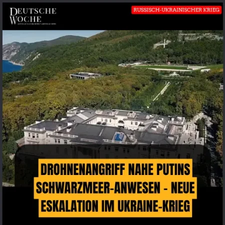Video: Drohnenangriff nahe Putins Schwarzmeer-Anwesen – neue Eskalation im Ukraine-Krieg Video Drohnenangriff nahe Putins Schwarzmeer-Anwesen – neue Eskalation im Ukraine-Krieg