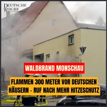 Waldbrand Monschau: Flammen 300 Meter vor deutschen Häusern – Ruf nach mehr Hitzeschutz
