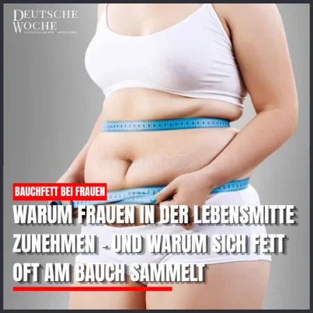 Warum Frauen in der Lebensmitte zunehmen – und warum sich Fett oft am Bauch sammelt