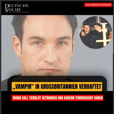 „Vampir“ in Großbritannien verhaftet: Mann soll Tierblut getrunken und Bauern terrorisiert haben „Vampir“ in Großbritannien verhaftet: Mann soll Tierblut getrunken und Bauern terrorisiert haben