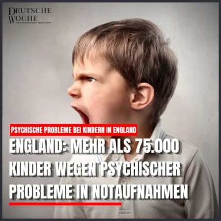England: Mehr als 75.000 Kinder wegen psychischer Probleme in Notaufnahmen