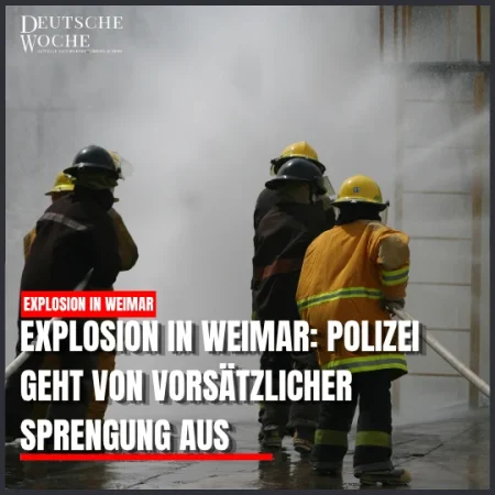 Explosion in Weimar Polizei geht von vorsätzlicher Sprengung aus