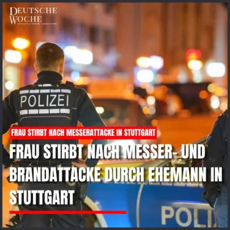 Frau stirbt nach Messer- und Brandattacke durch Ehemann in Stuttgart