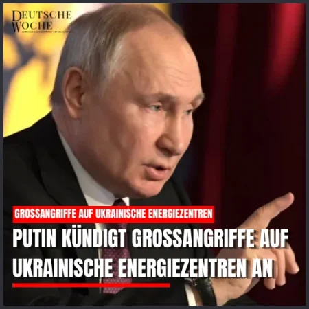 Putin kündigt Großangriffe auf ukrainische Energiezentren an