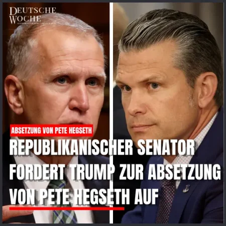Republikanischer Senator fordert Trump zur Absetzung von Pete Hegseth auf