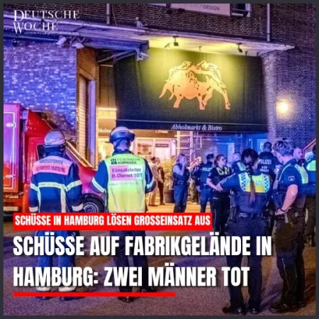 Schüsse auf Fabrikgelände in Hamburg: Zwei Männer tot