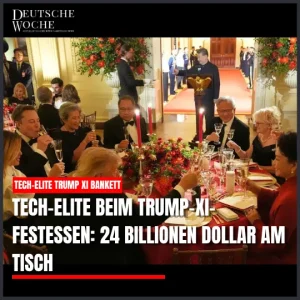Tech-Elite beim Trump-Xi-Festessen: 24 Billionen Dollar am Tisch