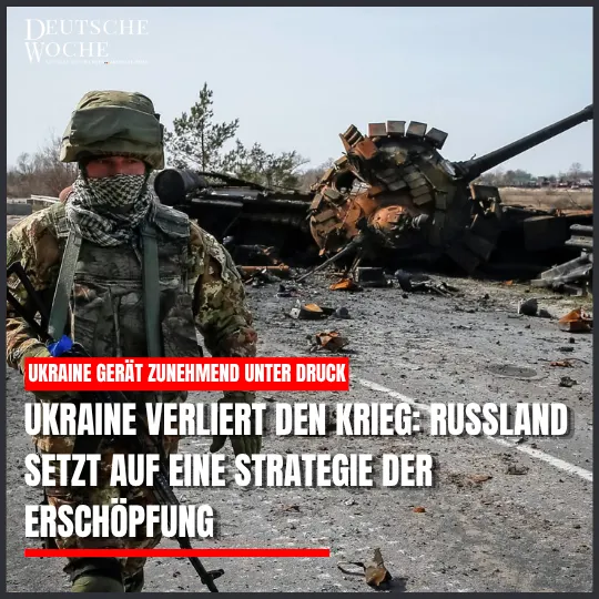 Ukraine gerät zunehmend unter Druck: Russland setzt auf eine Strategie der Erschöpfung Ukraine gerät zunehmend unter Druck: Russland setzt auf eine Strategie der Erschöpfung