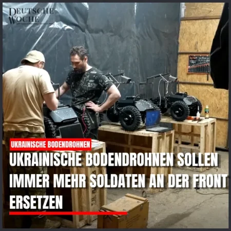 Ukrainische Bodendrohnen sollen immer mehr Soldaten an der Front ersetzen