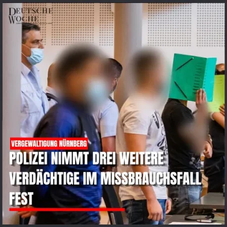 Vergewaltigung Nürnberg: Polizei nimmt drei weitere Verdächtige im Missbrauchsfall fest